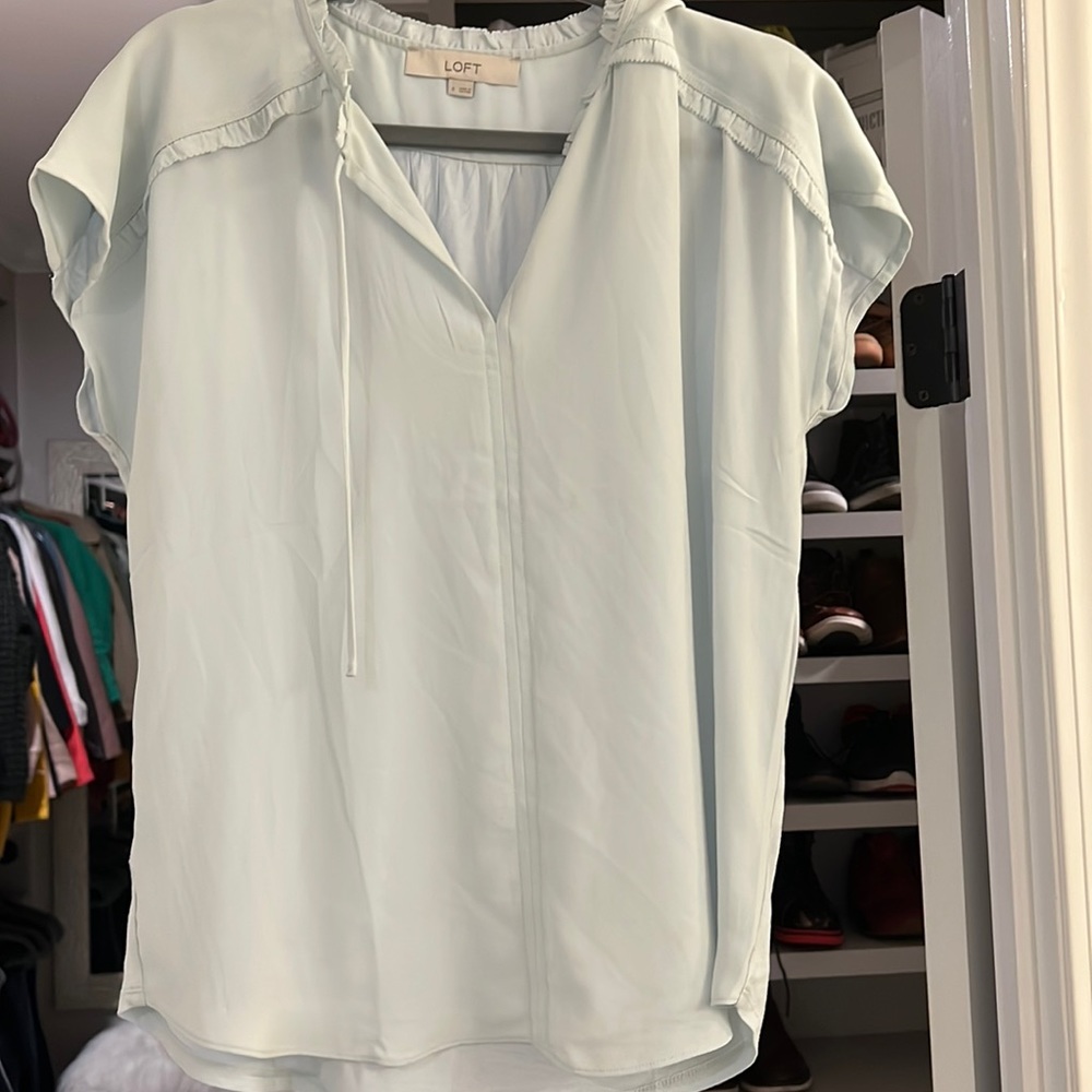 COPY - Loft cute sheer top- SZ S